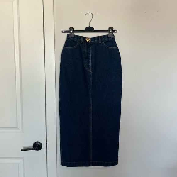 Oscar de la Renta Denim Pencil Dress